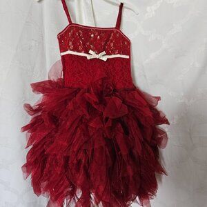 **Ooh La La Couture Stunning Red Lace Dress**